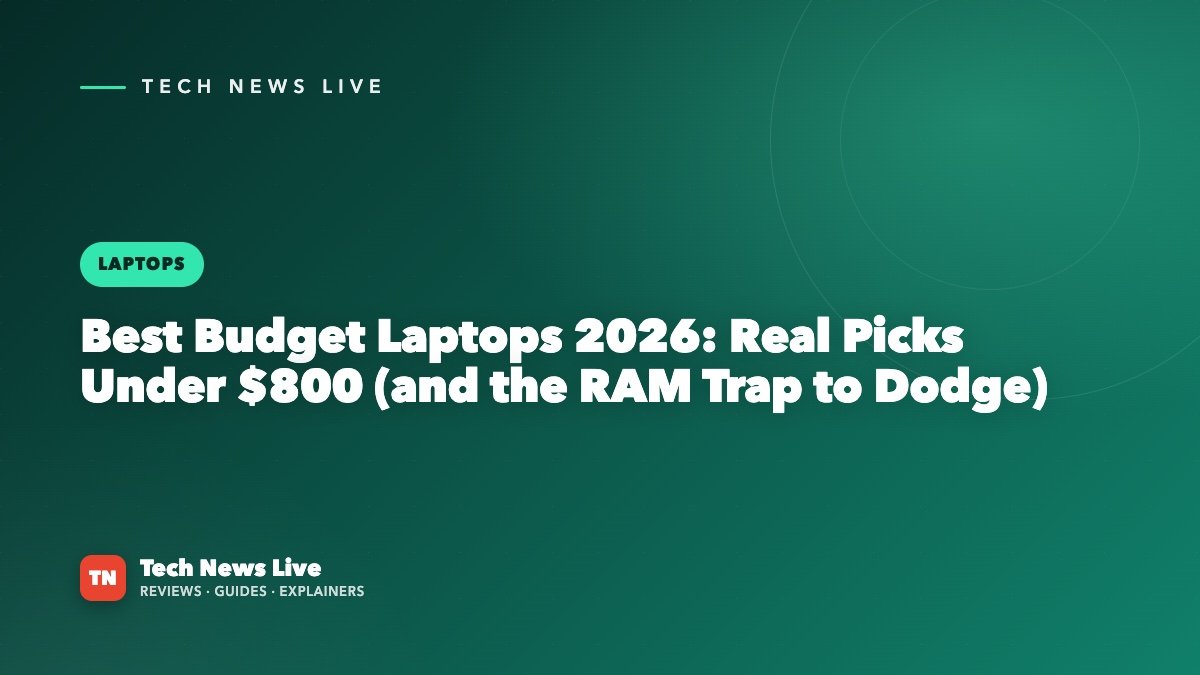 Best Budget Laptops 2026: Real Picks Under $800 (and the RAM Trap to Dodge)