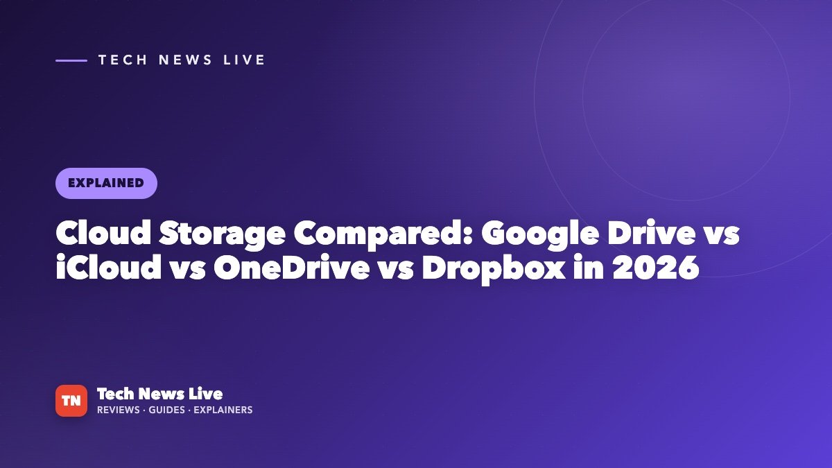 Cloud Storage Compared: Google Drive vs iCloud vs OneDrive vs Dropbox in 2026