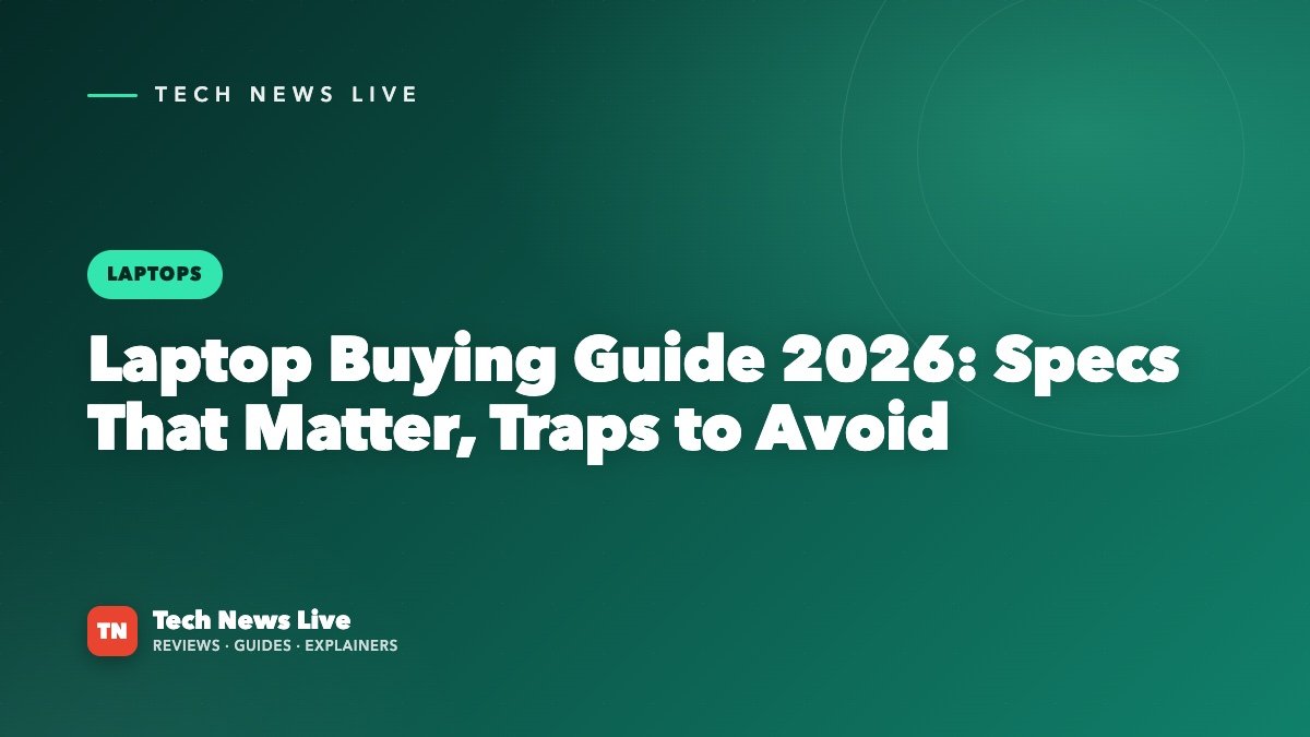 Laptop Buying Guide 2026: Specs That Matter, Traps to Avoid