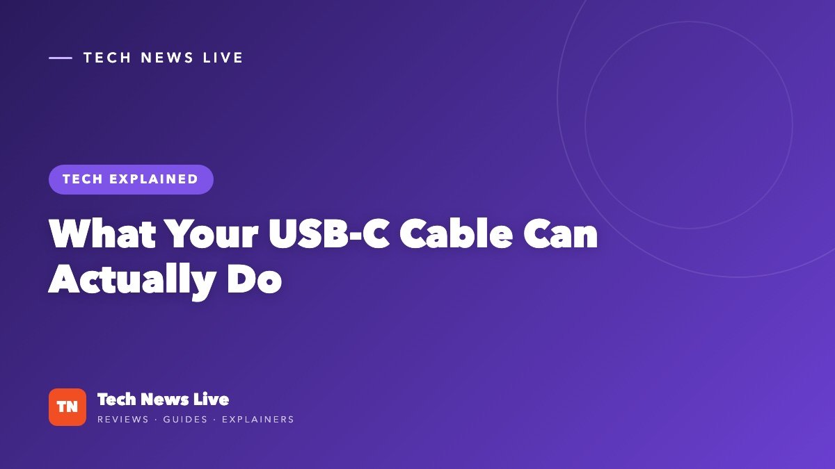 What Your USB-C Cable Can Actually Do (and How to Tell)